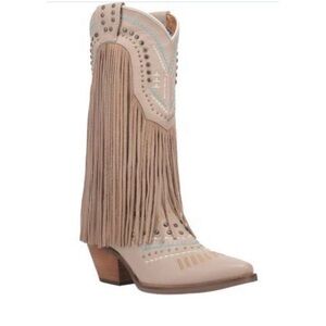 Dingo Western Boots Women's Gypsy Fringe Snip Sand